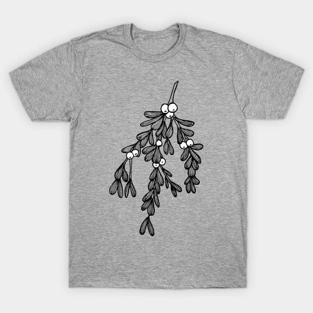 Mistletoe T-Shirt by crumpetsandcrabsticks